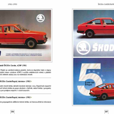 Škoda - automobily na plakátech a v prospektech, 1945-2022 - VYPRODÁNO