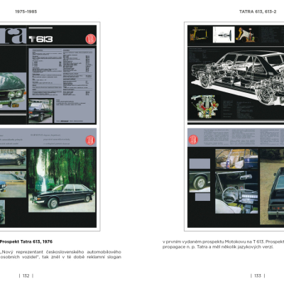 Tatra - osobní automobily na plakátech a v prospektech, 1945-1999
