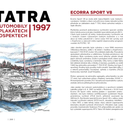 Tatra - osobní automobily na plakátech a v prospektech, 1945-1999