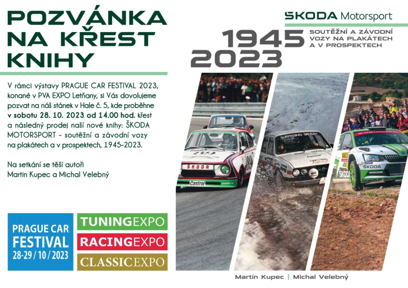 Křest knihy ŠKODA MOTORSPORT