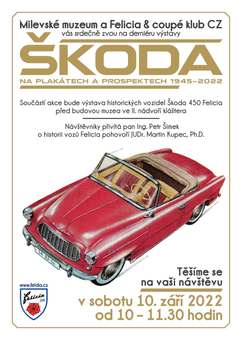 Sraz Felicíí a derniéra výstavy plakátů Škoda.