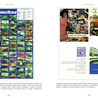 Mototechna - tuzemská i dovážená osobní vozidla na plakátech a v prospektech 1949-1990