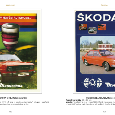 Mototechna - tuzemská i dovážená osobní vozidla na plakátech a v prospektech, 1949 - 1990 - VYPRODÁNO