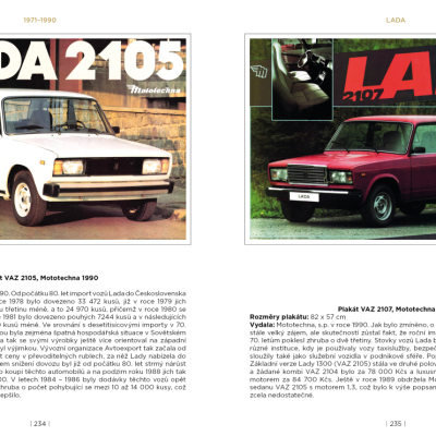Mototechna - tuzemská i dovážená osobní vozidla na plakátech a v prospektech, 1949 - 1990 - VYPRODÁNO