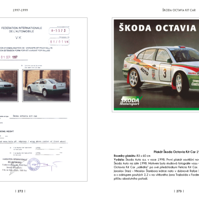 Škoda Motorsport - soutěžní a závodní vozy na plakátech a v prospektech, 1945-2023