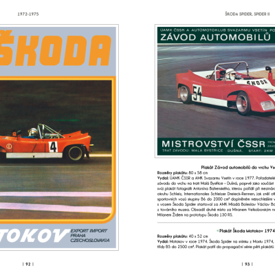 Škoda Motorsport - soutěžní a závodní vozy na plakátech a v prospektech, 1945-2023