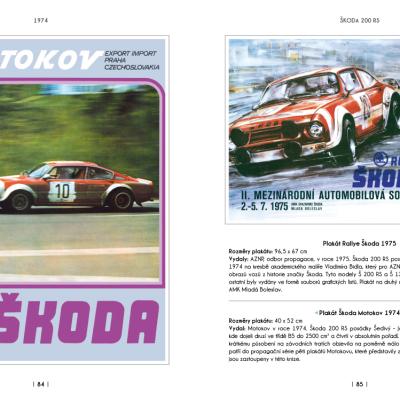 Škoda Motorsport - soutěžní a závodní vozy na plakátech a v prospektech, 1945-2023