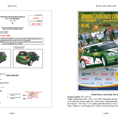 Škoda Motorsport. Soutěžní a závodní vozy na plakátech a prospektech 
