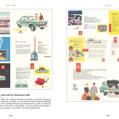 Mototechna - tuzemská i dovážená osobní vozidla na plakátech a v prospektech 1949-1990