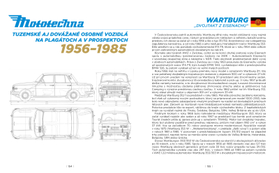 Mototechna - tuzemské aj dovážané osobné vozidlá na plagátoch a v prospektoch, 1949-1990