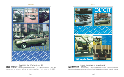 Mototechna - tuzemské aj dovážané osobné vozidlá na plagátoch a v prospektoch, 1949-1990