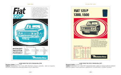 Mototechna - tuzemské aj dovážané osobné vozidlá na plagátoch a v prospektoch, 1949-1990