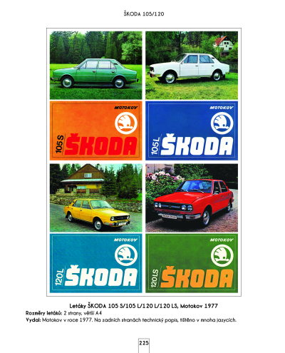 Škoda - automobily na plakátech a v prospektech, 1945-2022 - VYPRODÁNO