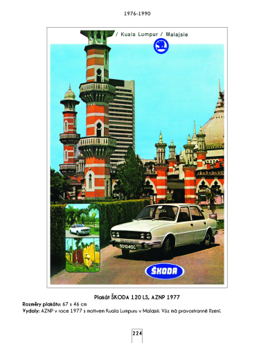 Škoda - automobily na plakátech a v prospektech, 1945-2022 - VYPRODÁNO