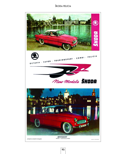 Škoda - automobily na plakátech a v prospektech, 1945-2022 - VYPRODÁNO