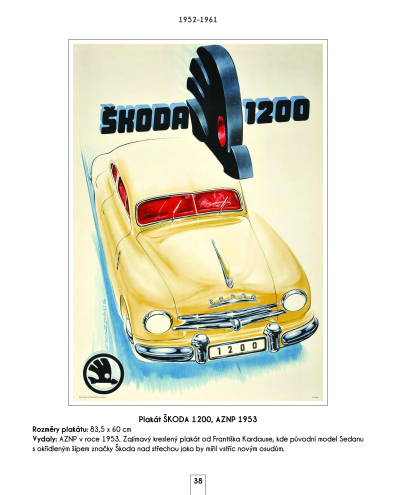 Škoda - automobily na plakátech a v prospektech, 1945-2022 - VYPRODÁNO