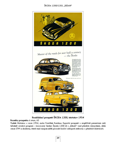 Škoda - automobily na plakátech a v prospektech, 1945-2022 - VYPRODÁNO