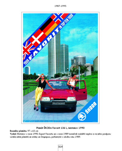 Škoda - automobily na plakátech a v prospektech, 1945-2022 - VYPRODÁNO