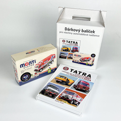 MARTIN DĚTEM: DÁRKOVÝ BALÍČEK - kniha Tatra 815 a Monti systém Rallye Dakar Tatra 815 - DOPRODEJ POSLEDNÍCH KUSŮ