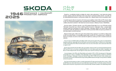 ŠKODA - propagace v zahraničí / Promotion Abroad 1945-2025 - PŘEDPRODEJ