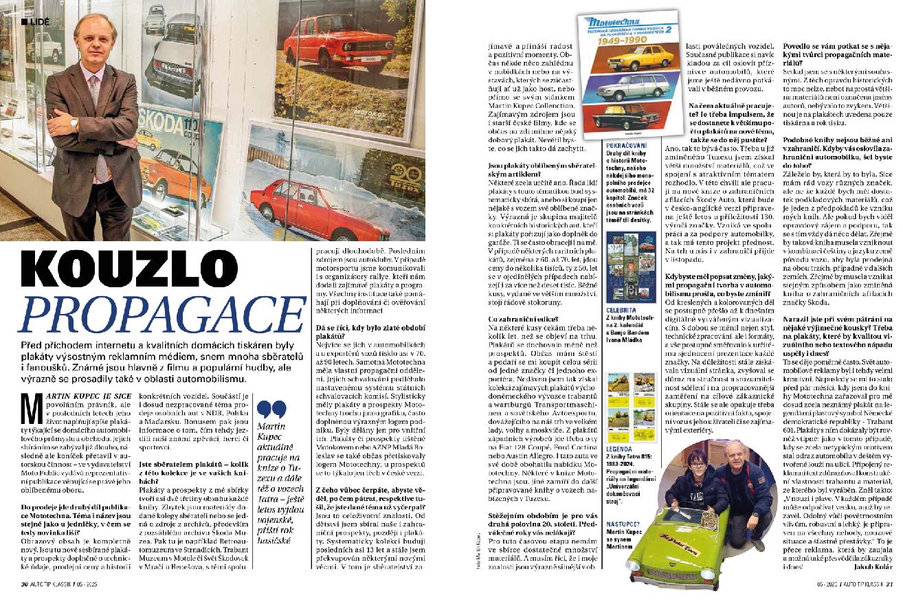 Auto Tip Klassik - rozhovor k aktuální publicistické tvorbě a dalším plánům, květen 2025