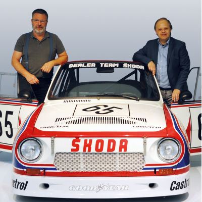 Škoda Motorsport - soutěžní a závodní vozy na plakátech a v prospektech, 1945-2023